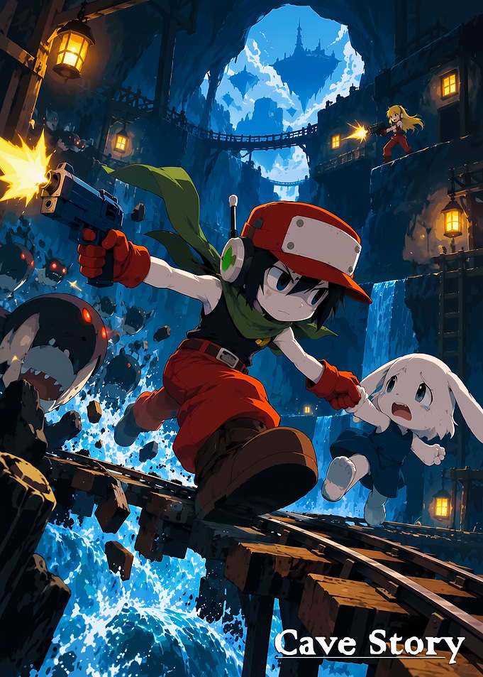 Cave Story Action Scene