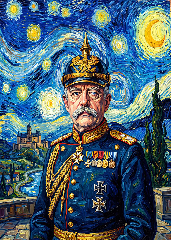 Otto von Bismarck Starry Night Portrait