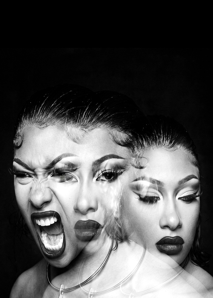 Megan Thee Stallion Double Exposure Portrait