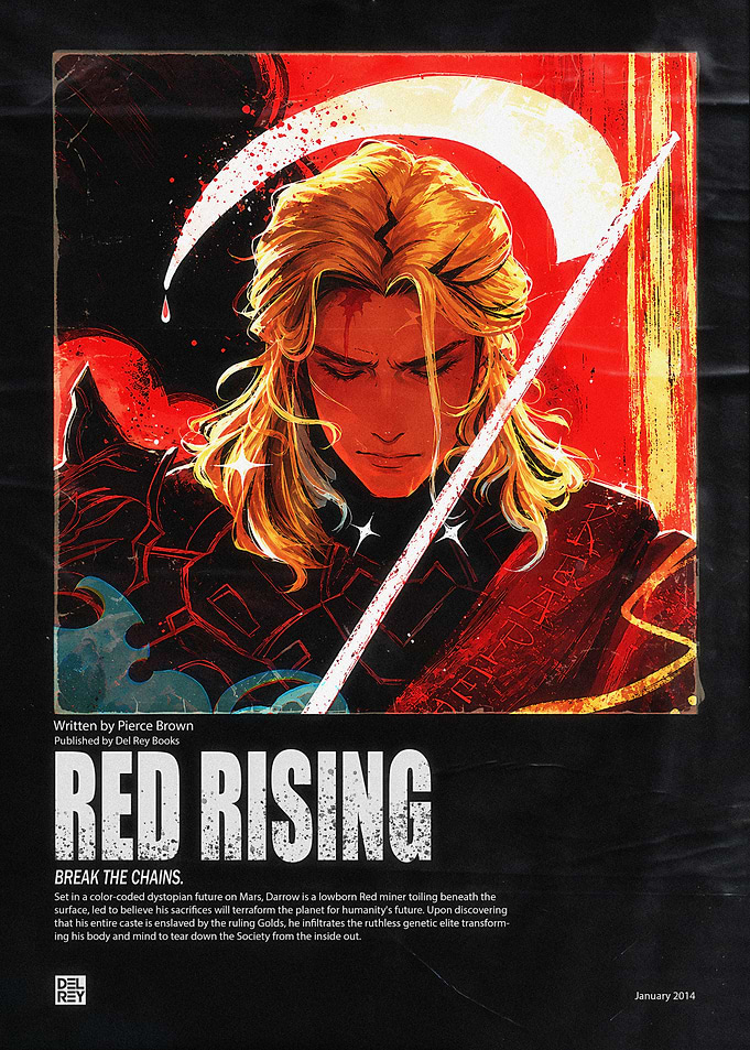 Red Rising Darrow Book Poster