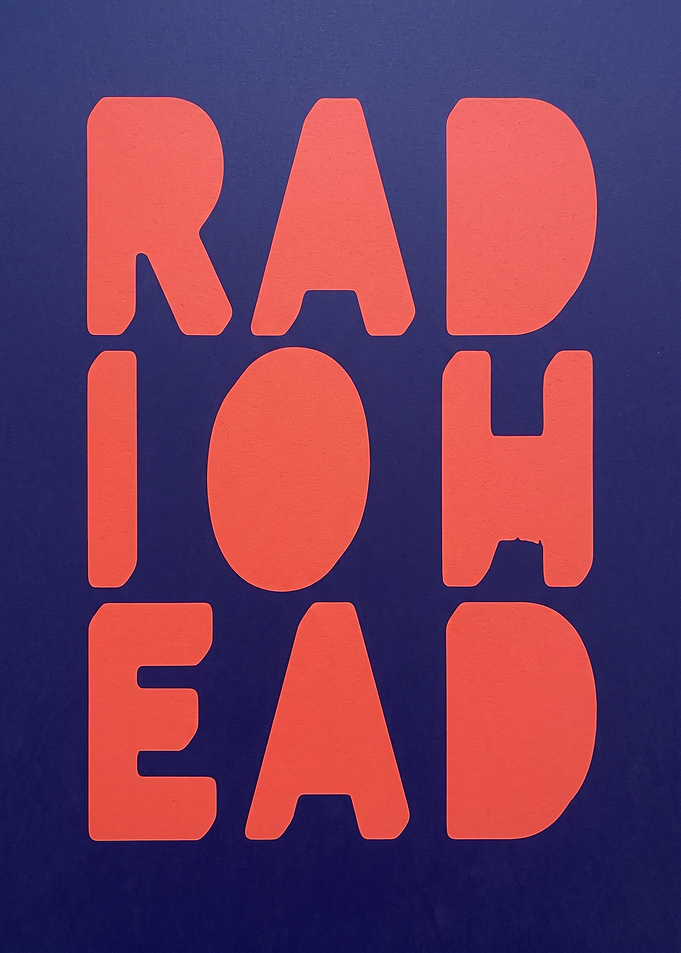 Radiohead Minimalist Typography Poster