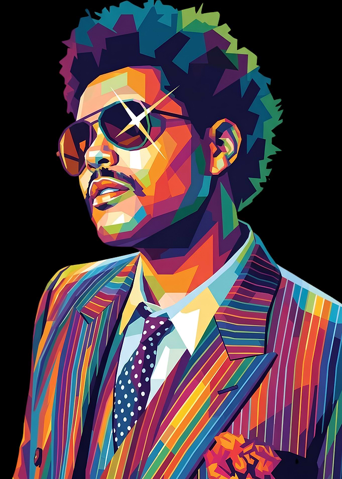 The Weeknd WPAP Pop Art Portrait