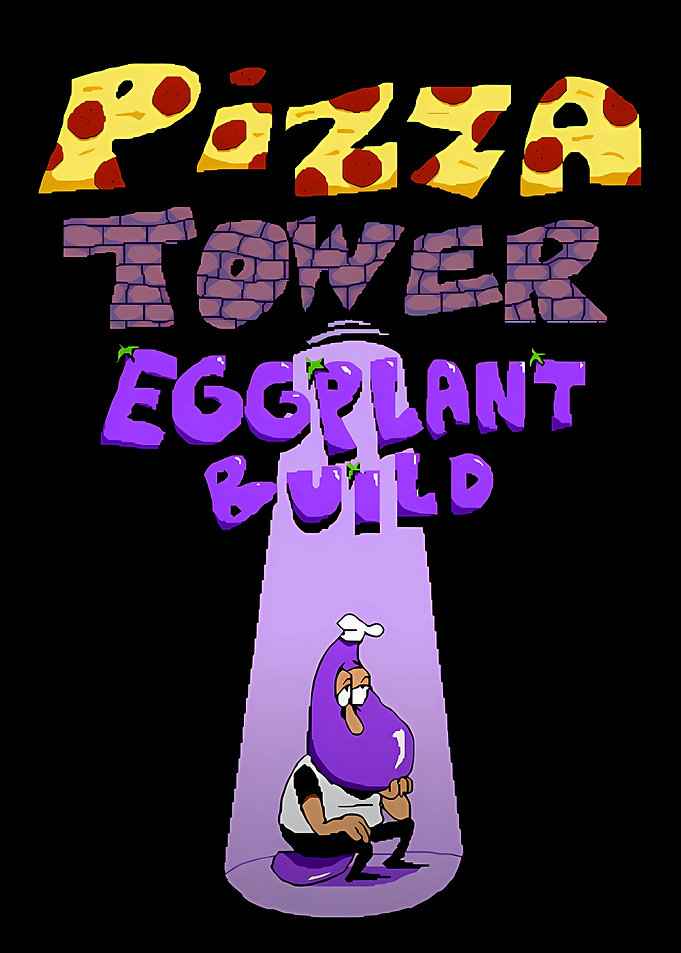 Pizza Tower Eggplant Build Logo