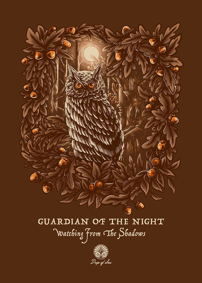 Guardian of the Night Owl Illustration