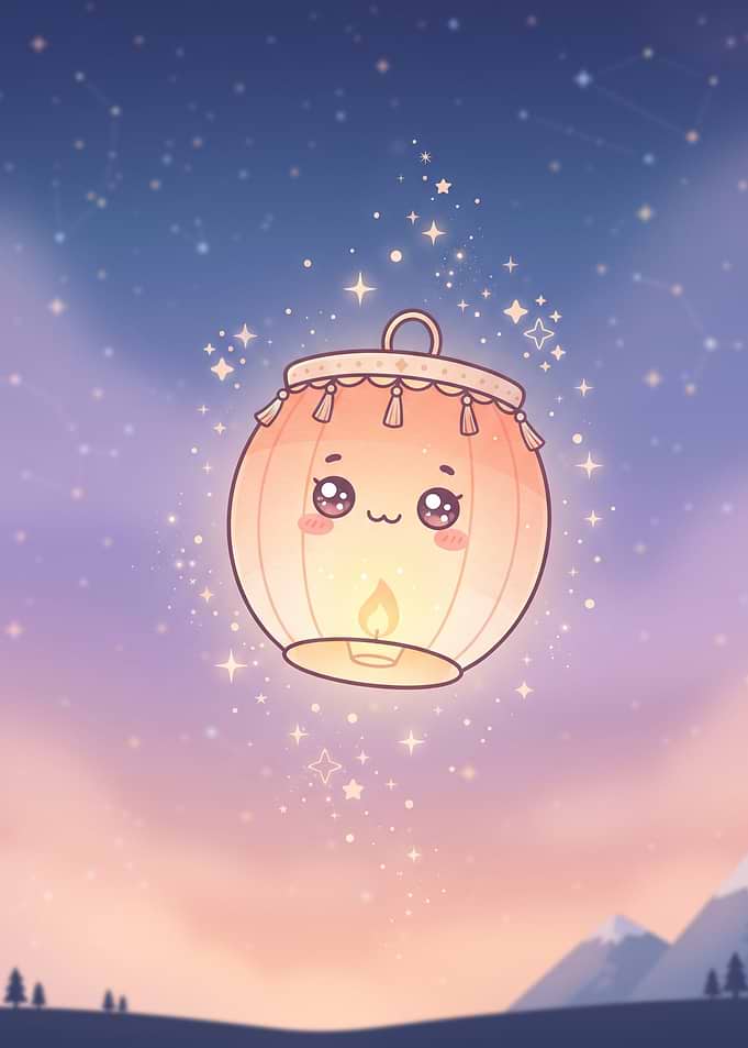 Cute Kawaii Floating Lantern