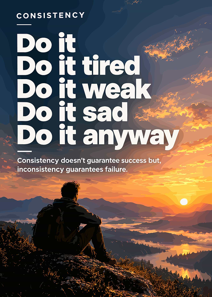 Consistency Motivational Poster