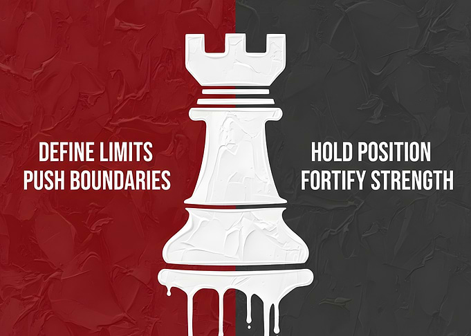 Chess Rook Motivational Wall Art