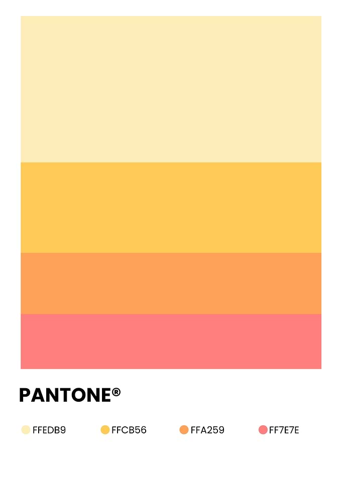 Pantone Color Palette Gradient