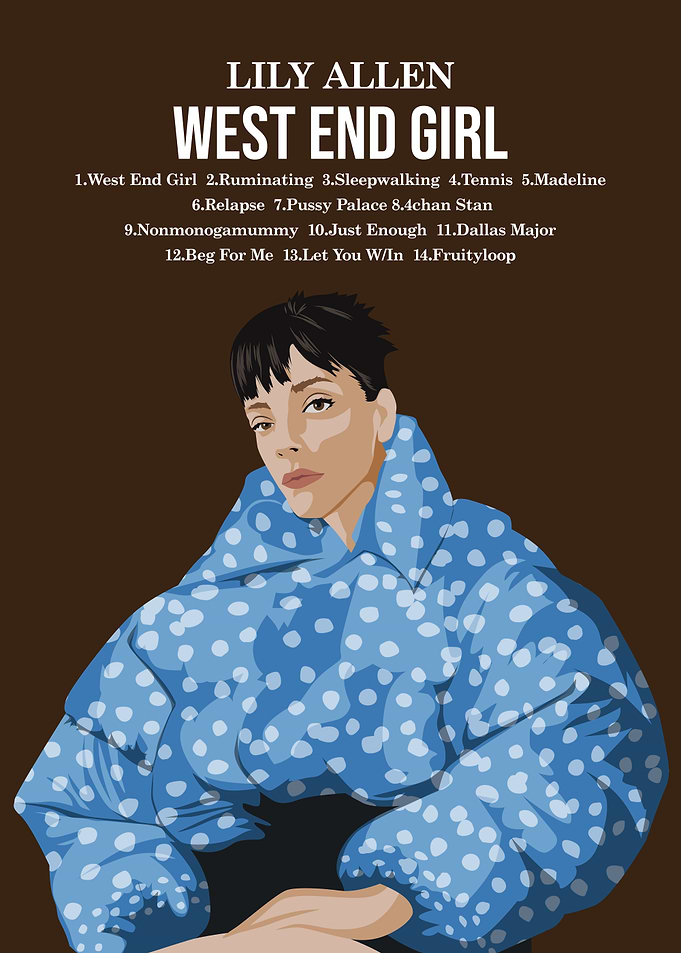 Lily Allen West End Girl Poster
