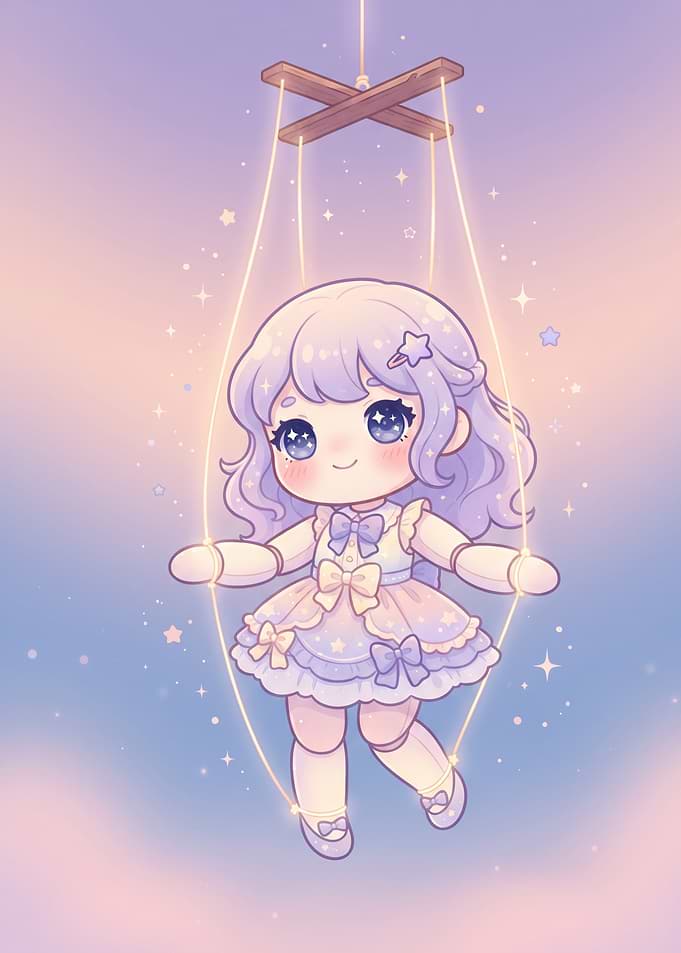 Cute Chibi Marionette Doll