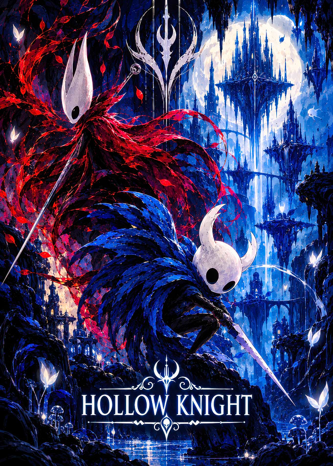 Hollow Knight and Hornet Poster