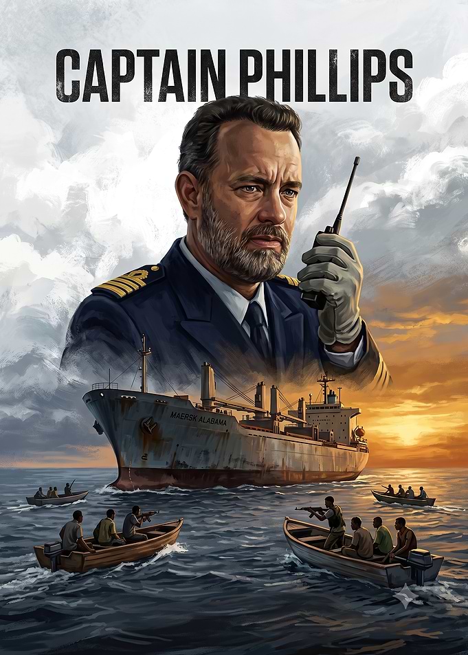 Captain Phillips Movie Poster Art