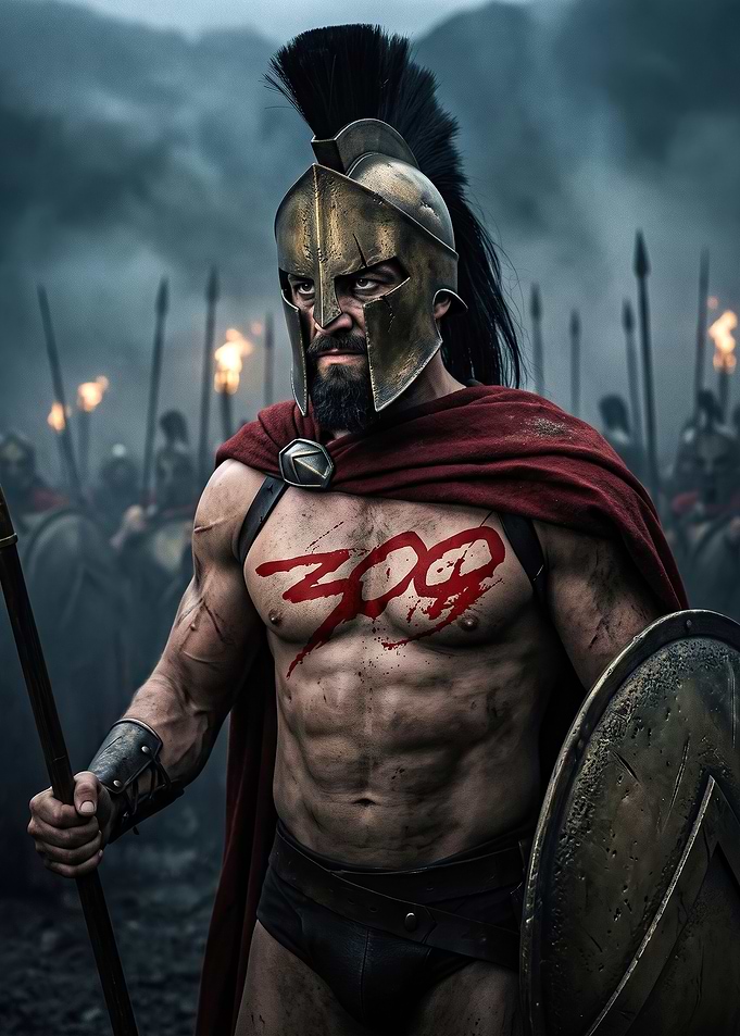 Spartan Warrior from 300 Movie