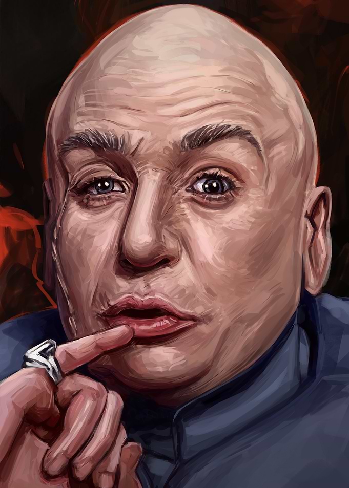 Dr. Evil Portrait Painting