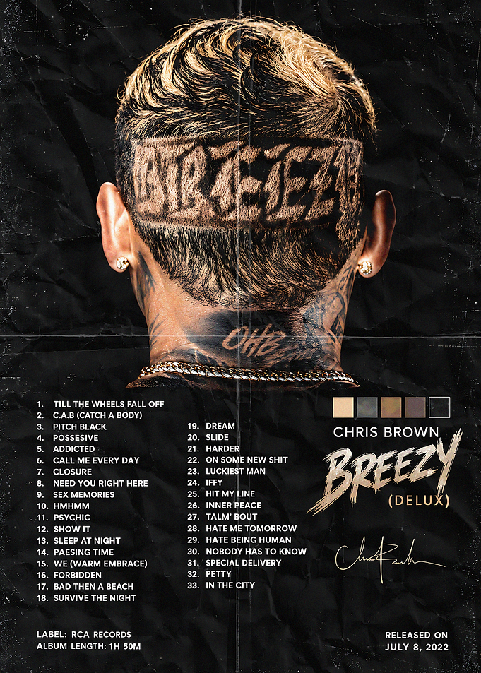 Chris Brown Breezy Deluxe Album Cover