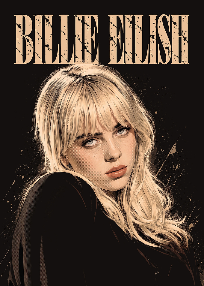 Billie Eilish Portrait Poster