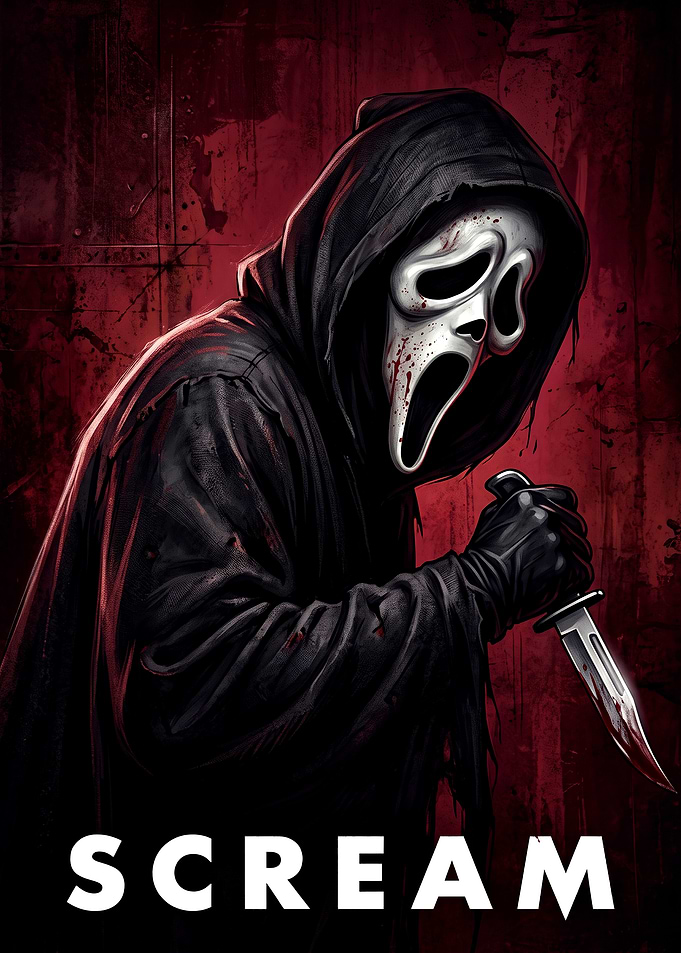 Ghostface Scream Movie Poster