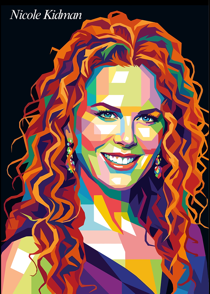 Nicole Kidman Pop Art Portrait