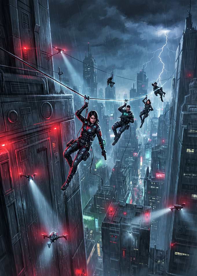 Cyberpunk Special Ops City Infiltration