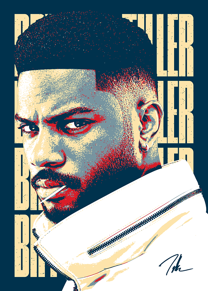 Bryson Tiller Pop Art Portrait