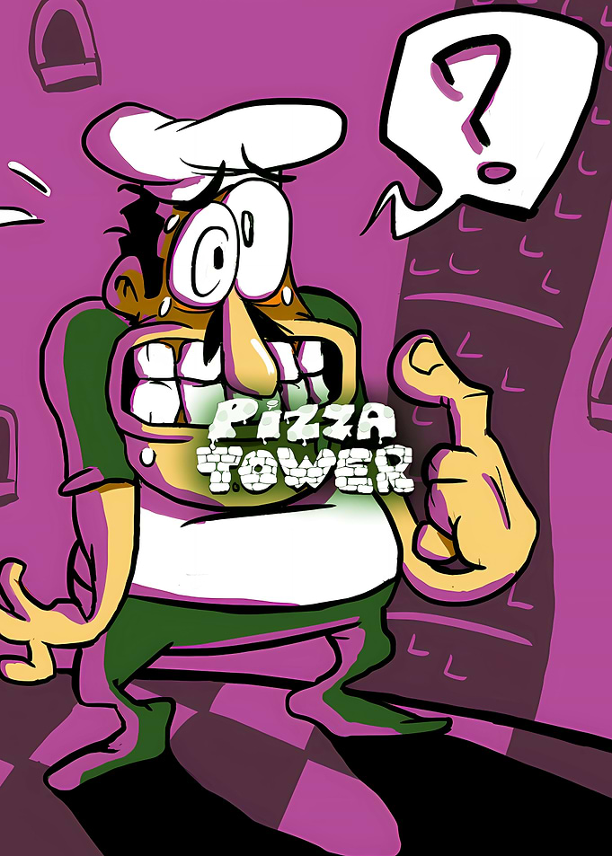 Pizza Tower Peppino Spaghetti Illustration