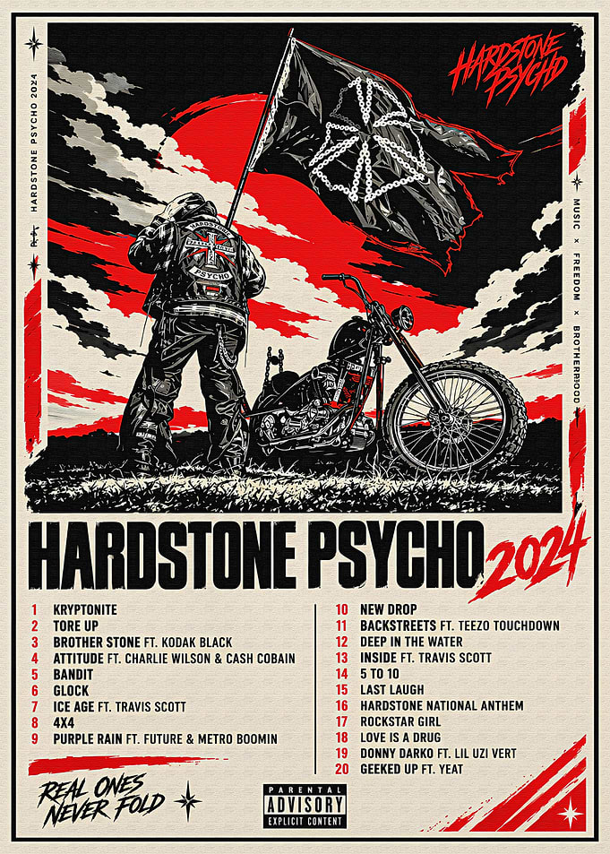 Hardstone Psycho 2024 Album Poster