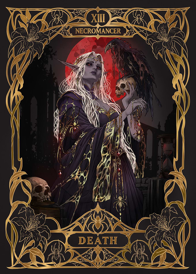 Necromancer Death Card
