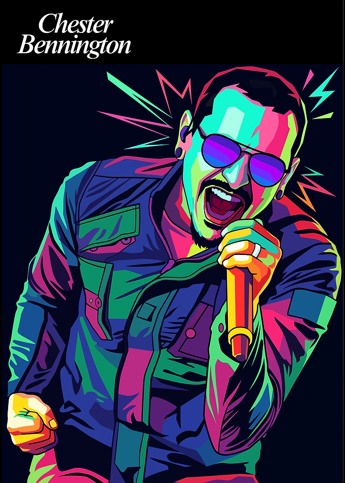 Chester Bennington Pop Art Portrait