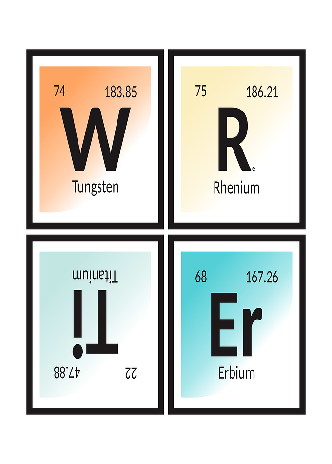 Periodic Table Elements Spelling - Writer