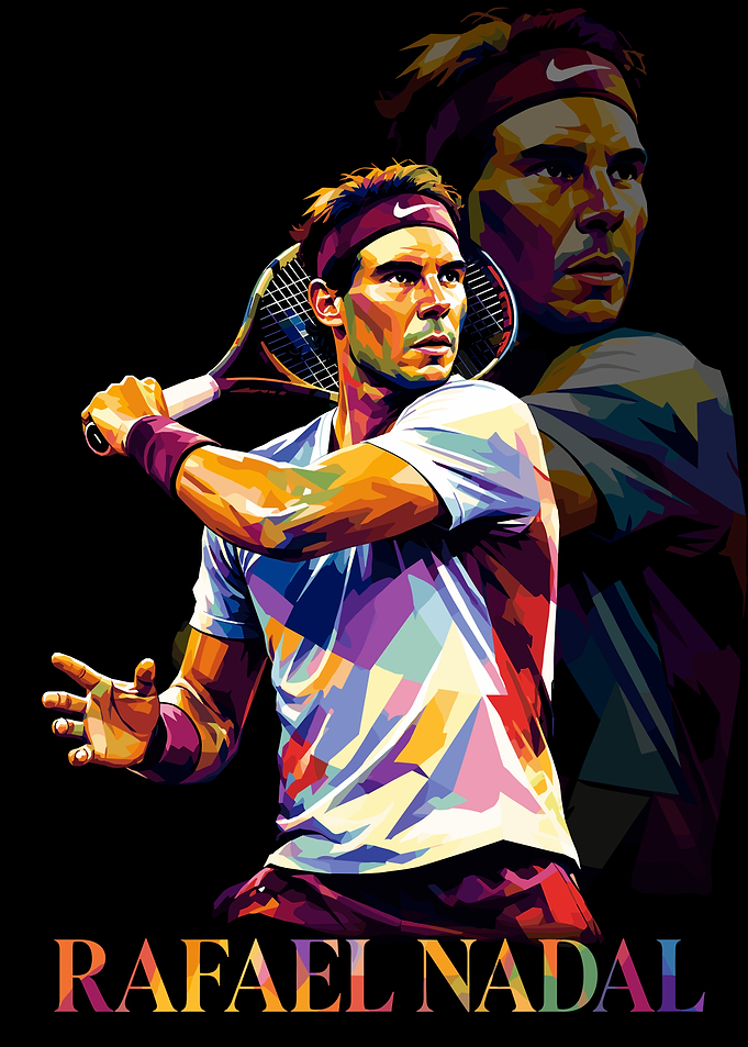 Rafael Nadal Pop Art Portrait