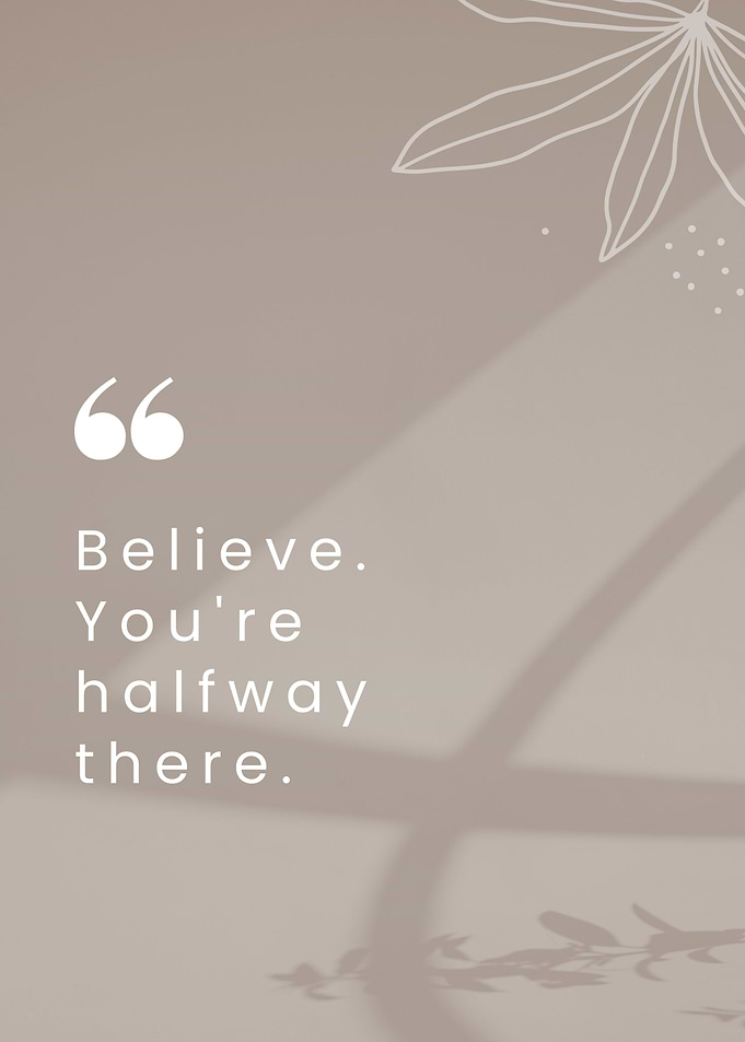 Inspirational Quote Minimalist Wall Art
