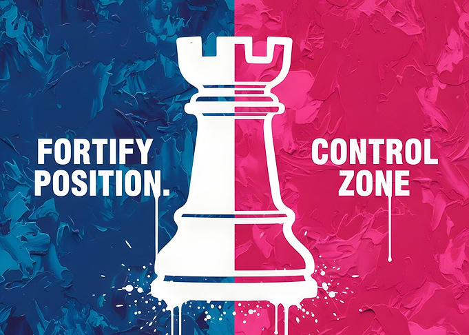 Chess Rook Strategy Wall Art