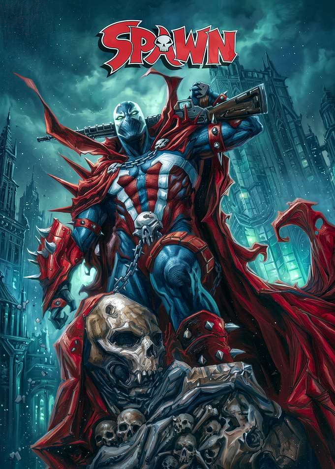 Spawn Comic Book Cover Art