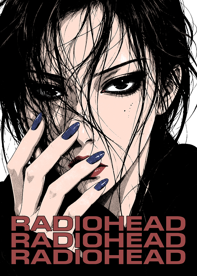 Radiohead Grunge Aesthetic Portrait