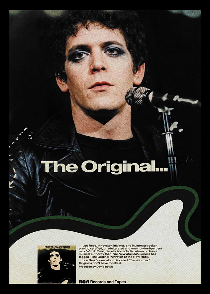 Vintage Lou Reed Transformer Poster