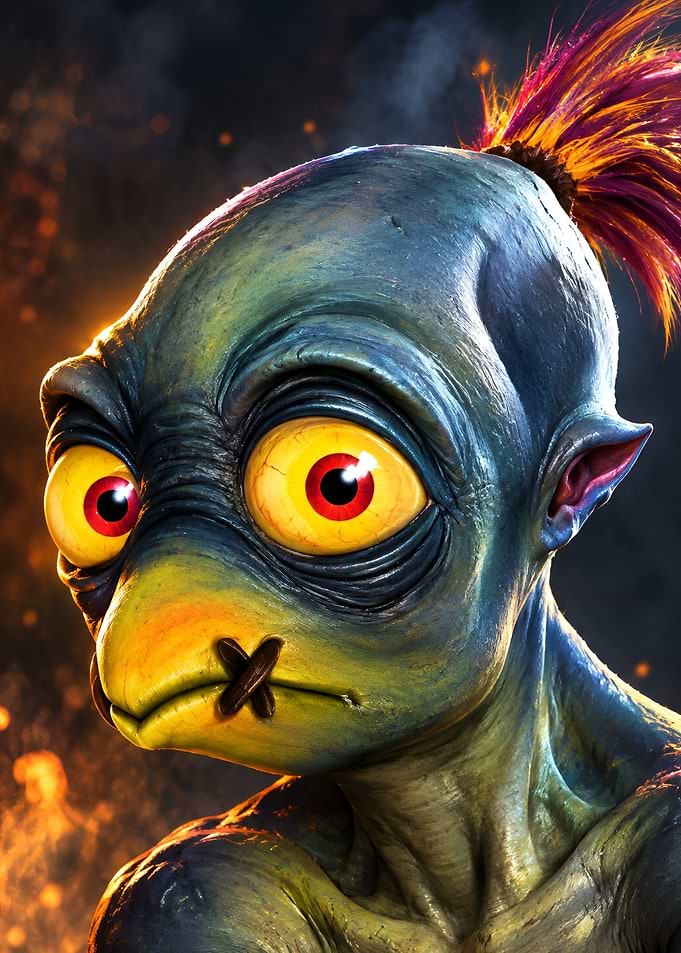 Abe from Oddworld Portrait