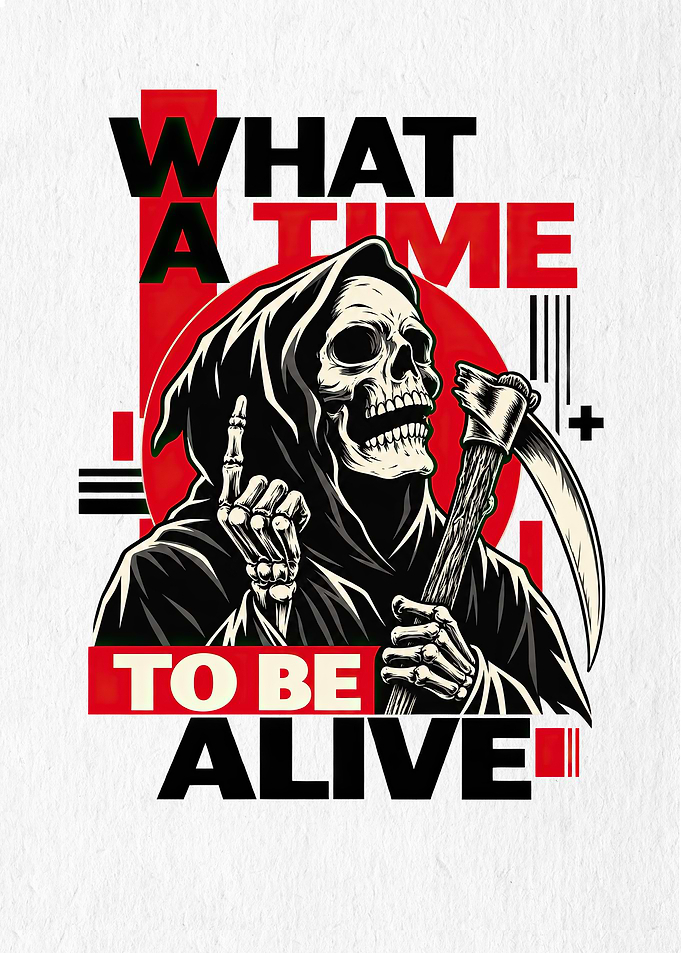 What A Time To Be Alive Sarcastic Reaper