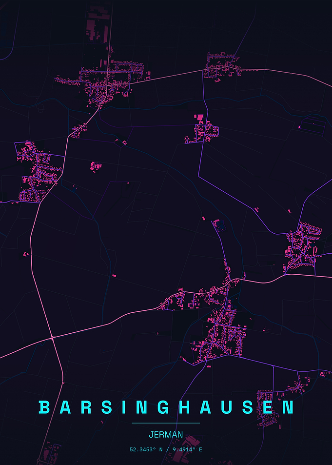 Minimalist Map of Barsinghausen Germany
