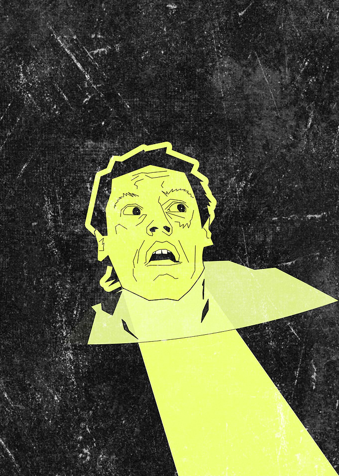 Minimalist Shocked Face Pop Art