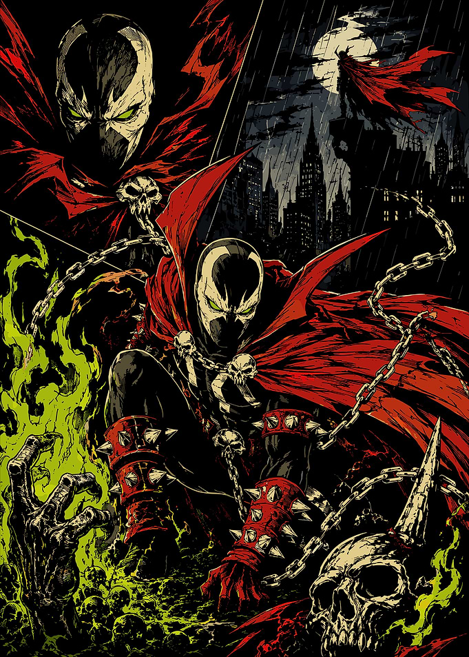 Spawn Comic Book Art Illustration