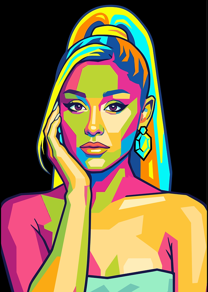 Ariana Grande Pop Art Portrait