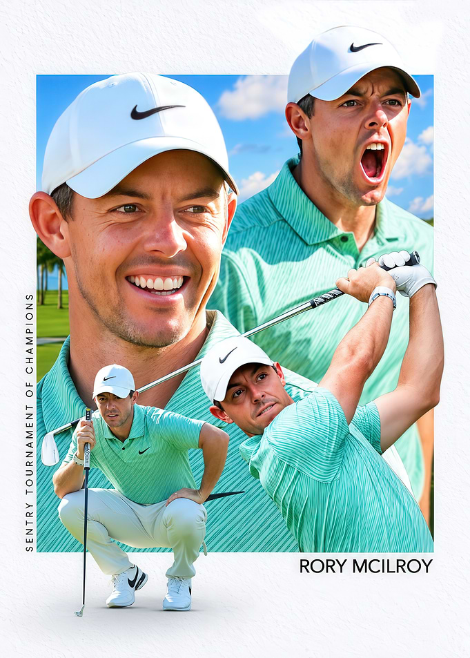 Rory McIlroy Sentry Tournament Collage