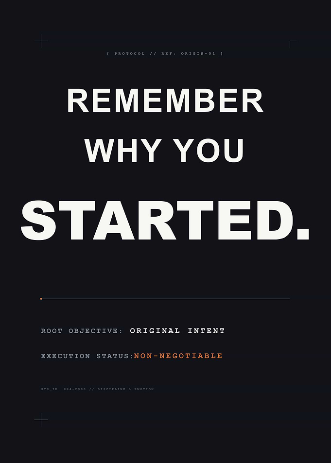 Remember Why You Started Motivational Poster