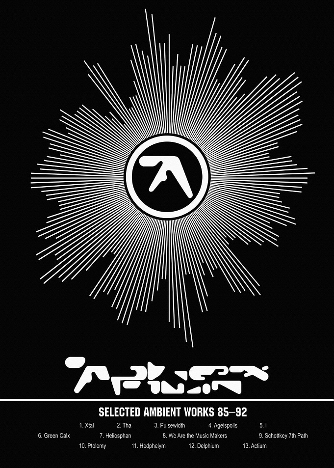 Aphex Twin Selected Ambient Works Poster