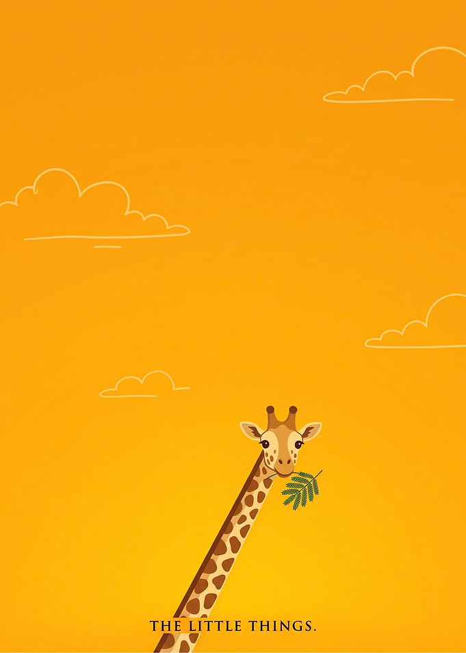 Minimalist Giraffe Illustration