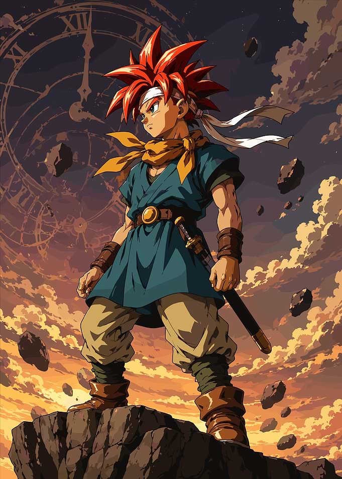 Crono from Chrono Trigger Pixel Art