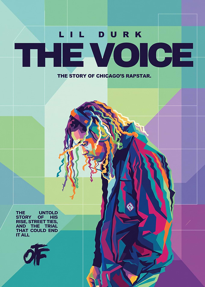 Lil Durk The Voice Pop Art Poster