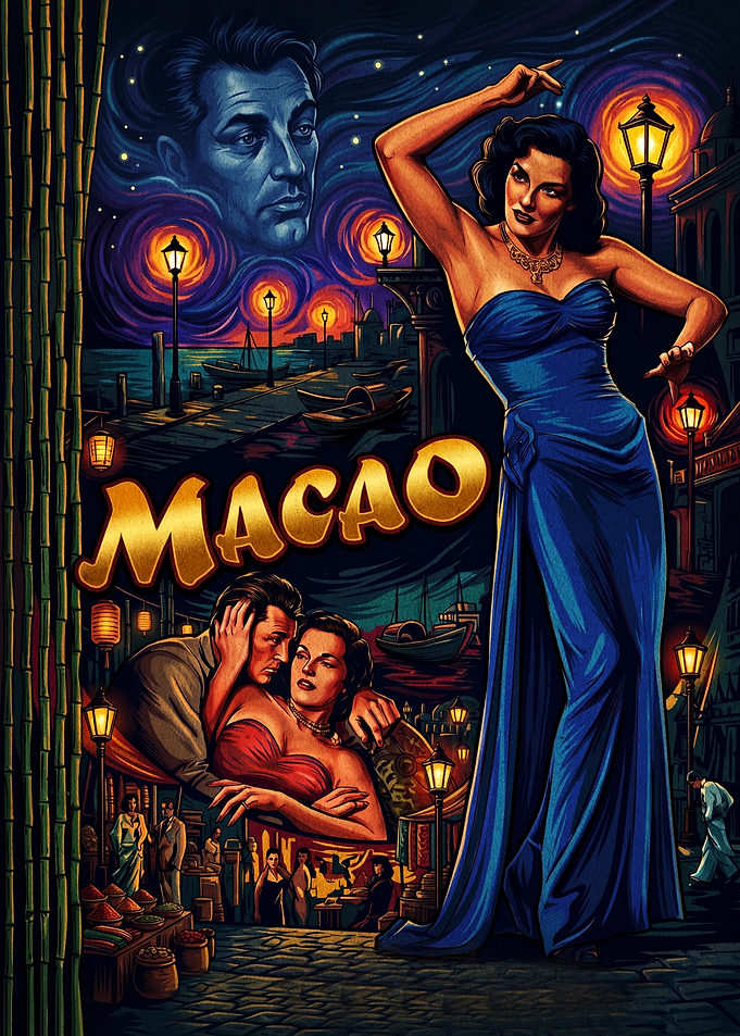 Macao Vintage Movie Poster Art