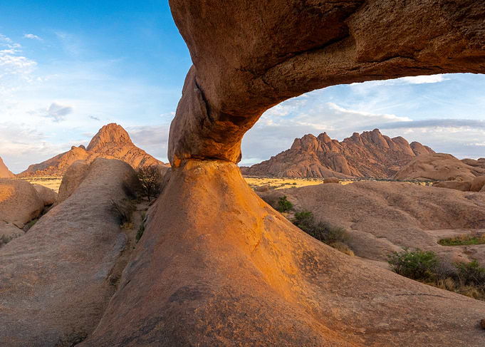 Spitzkoppe Rock Arch in Namibia