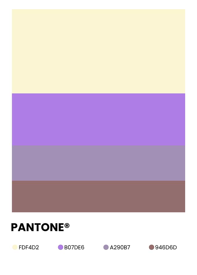 Pantone Color Palette Four Color Blocks